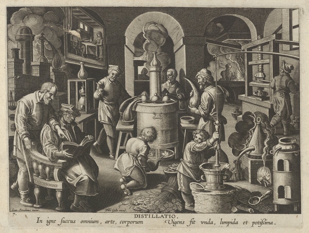 The Invention of Distillation, Nova Reperta plate 7